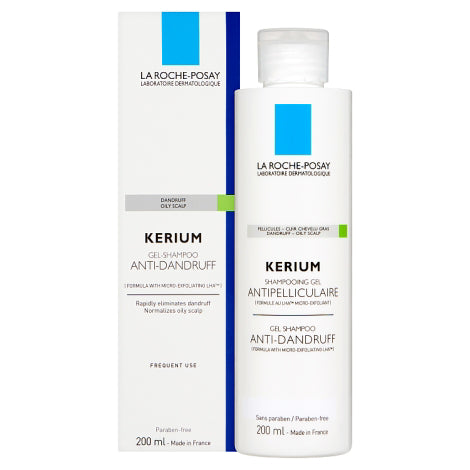 La Roche Posay Kerium Anti-Dandruff Gel Shampoo for Oily Scalp 200ml